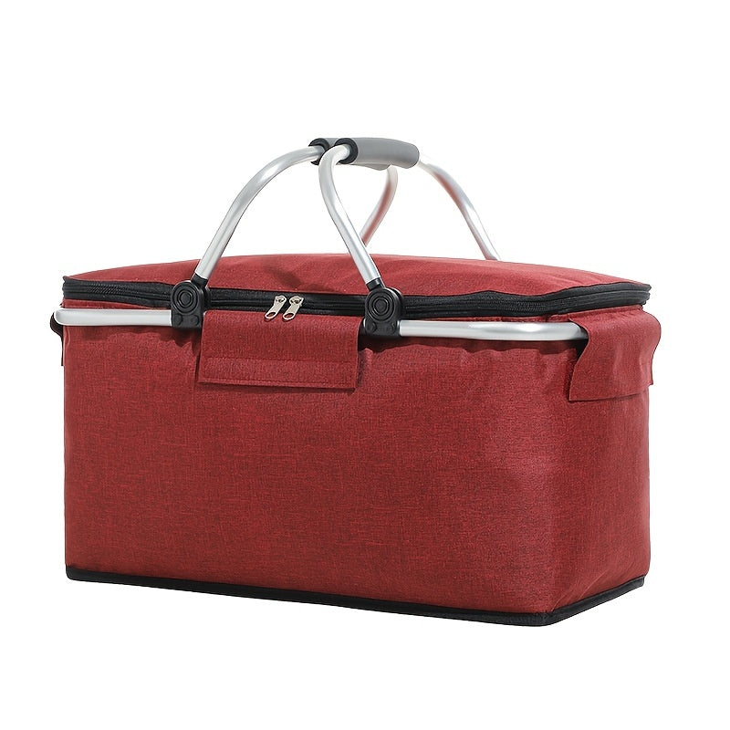 Insulated Picnic Basket for Cold Storage and Picnics