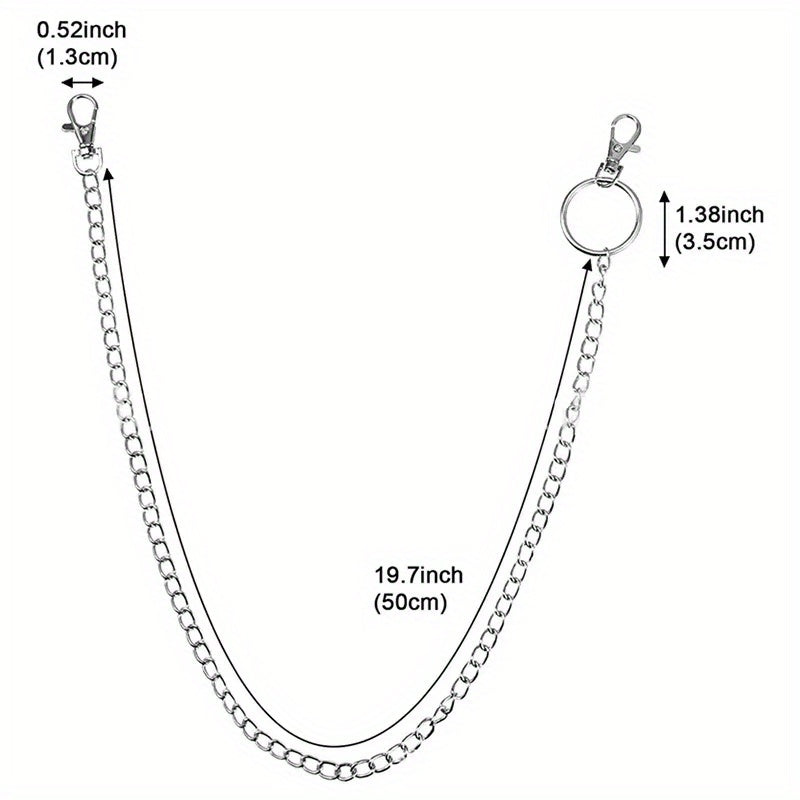 Punk Hip Hop Rock Chain Trousers Chain Layered Waist Chain