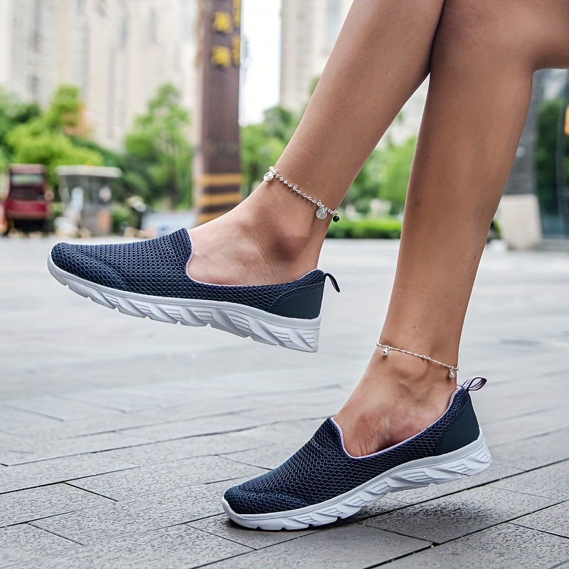 Women's Mesh Sneakers Lightweight Slip On Outdoor Shoes