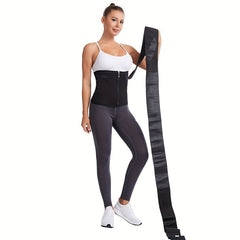 Zipper Waist Trainer Tummy Wrap Tummy Control Belly Belt Women's Underwear
