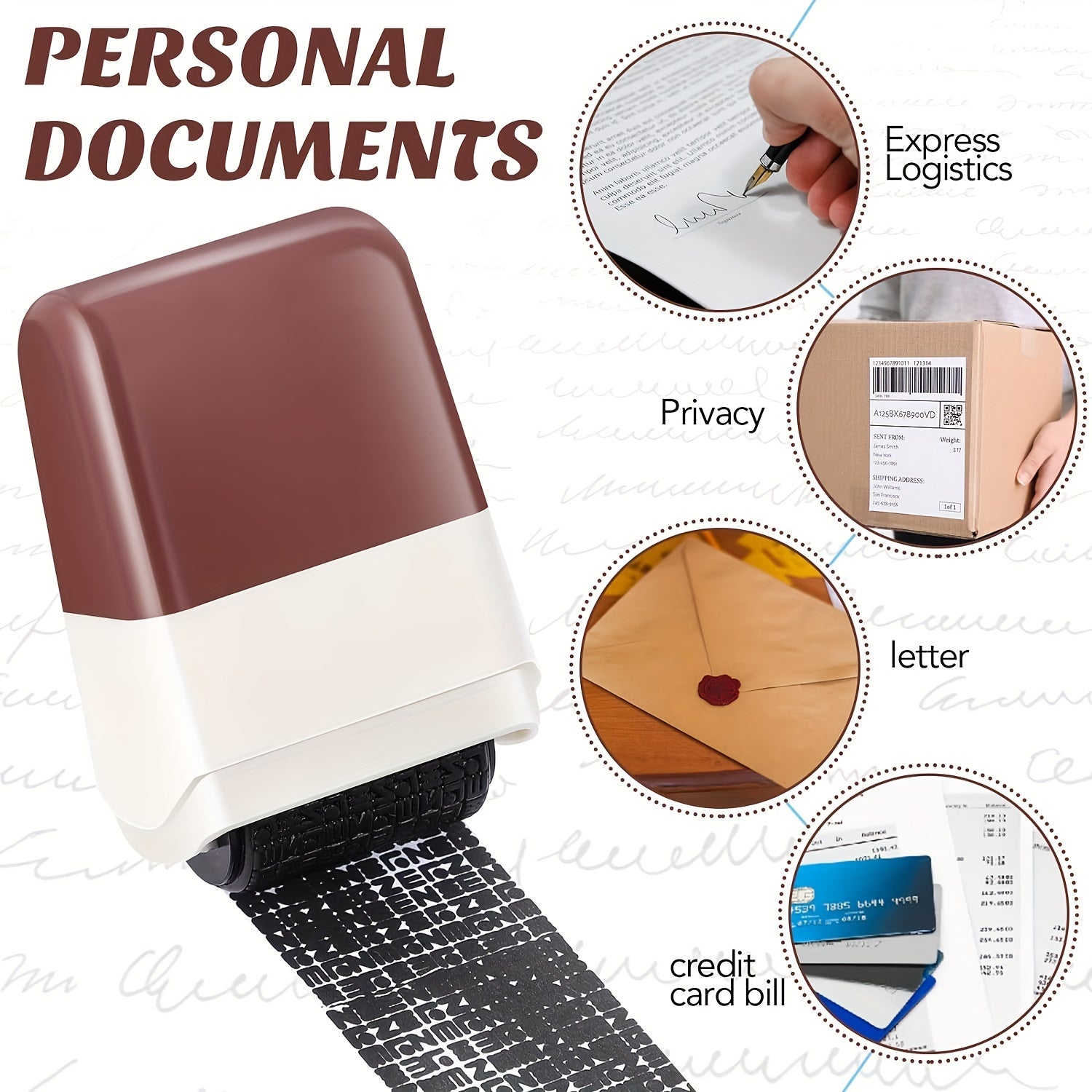 12pcs Identity Protection Roller Guard Personal Information Address