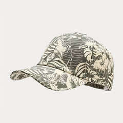 Tropical Leaves Curved Eaves Baseball Cap for Men and Women