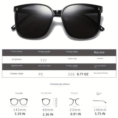 UV Protection Sunglasses Square Frame Men Women
