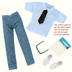 Professional Dreamer Series Male Doll Clothes Set - Fits 11.5 Inch Dolls