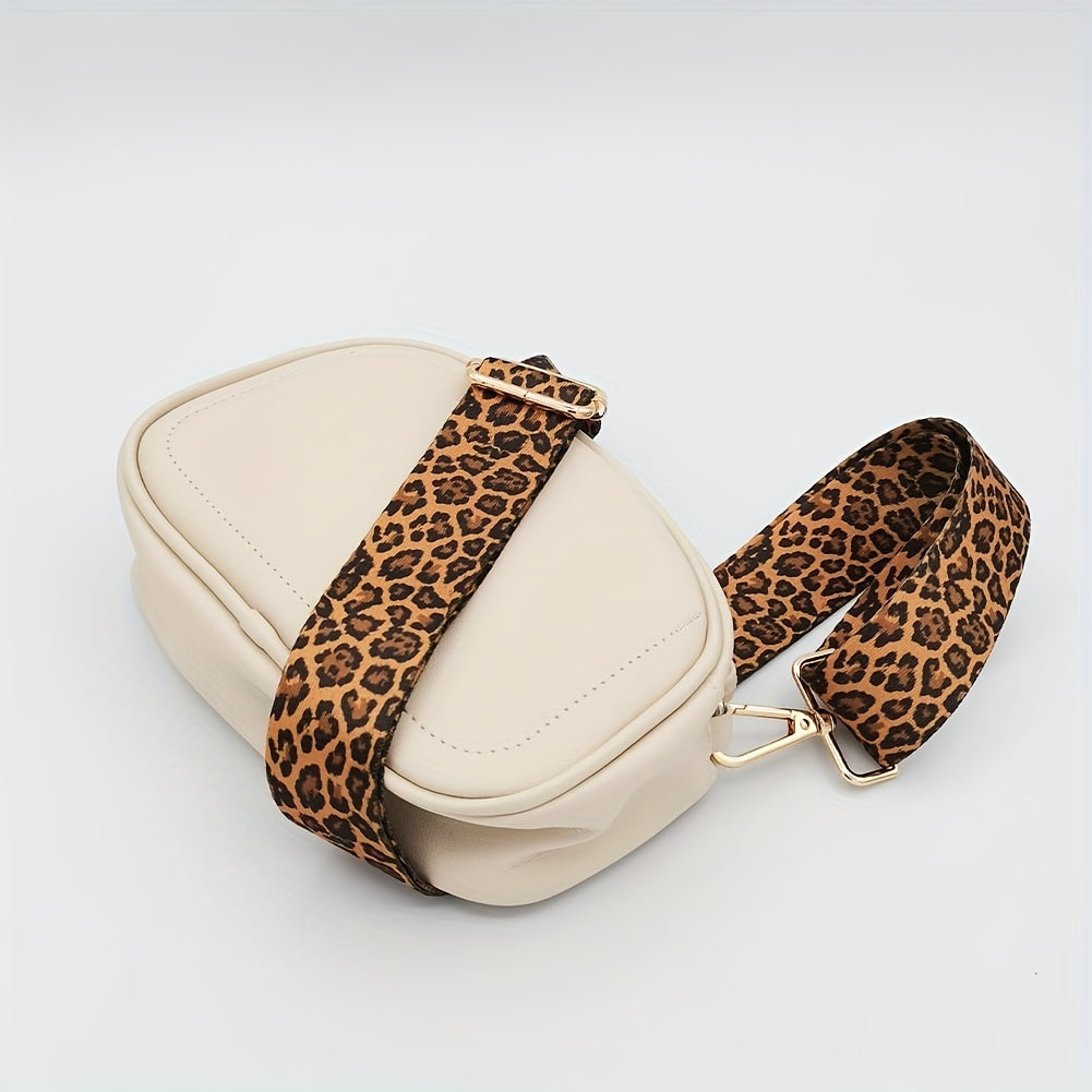 Leopard Pattern Bag Strap Wide Shoulder Replacement Adjustable Travel