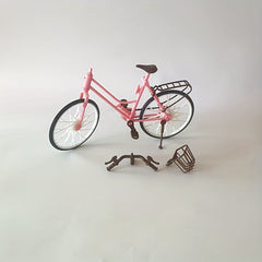 22 Inch BJD Joint Dolls Bike Pink/Brown Two Tone Plastic Doll House Accessories