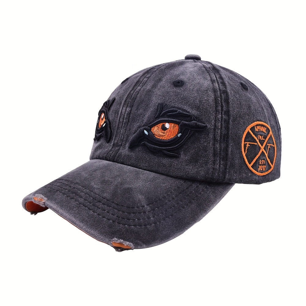 Kids' Sunshade Baseball Cap with 3D Eyes for Halloween