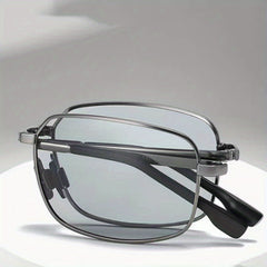 Men's Polarized Photochromic Folding Sunglasses UV Protection