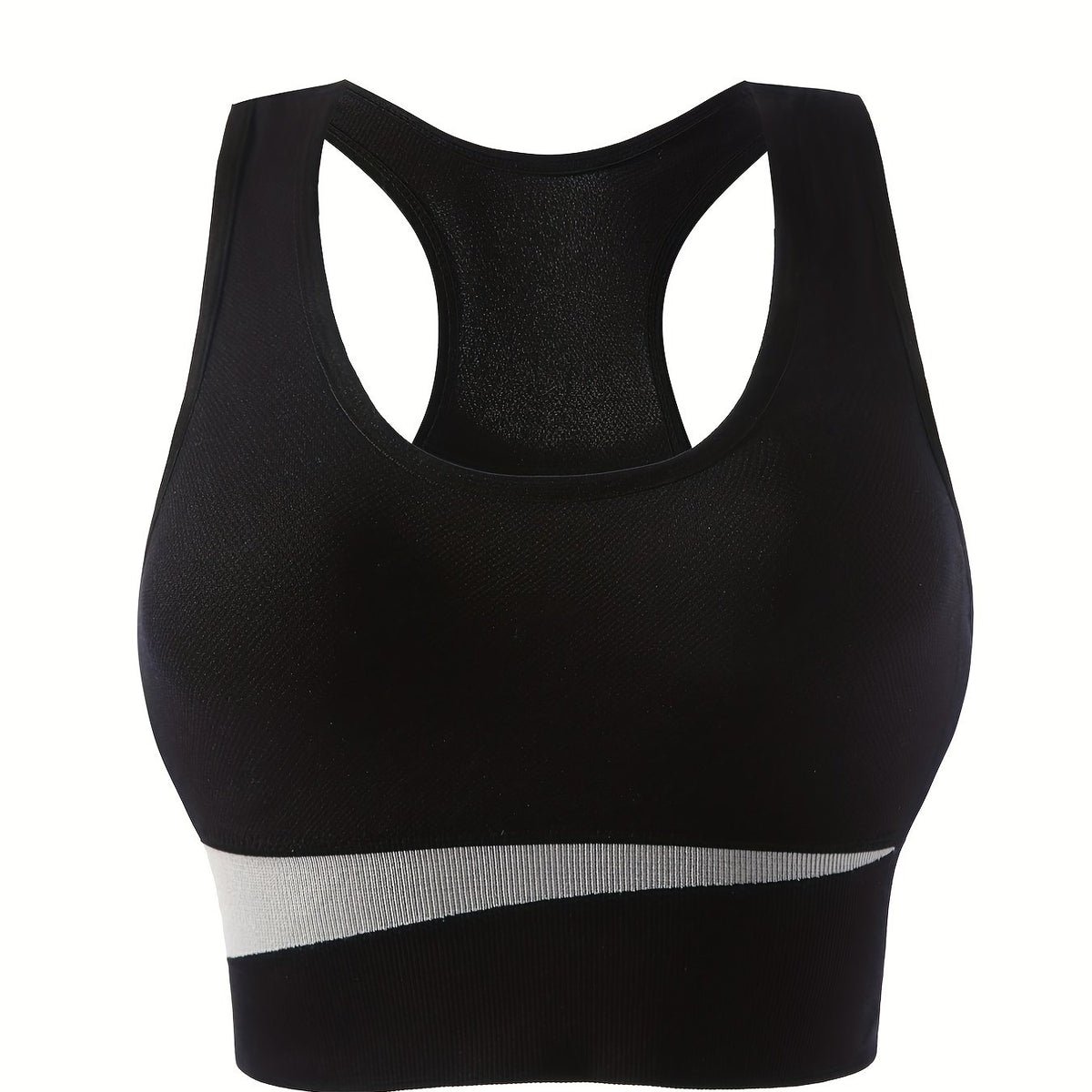 Colorblock Wireless Sports Bra Racerback Tank Bra