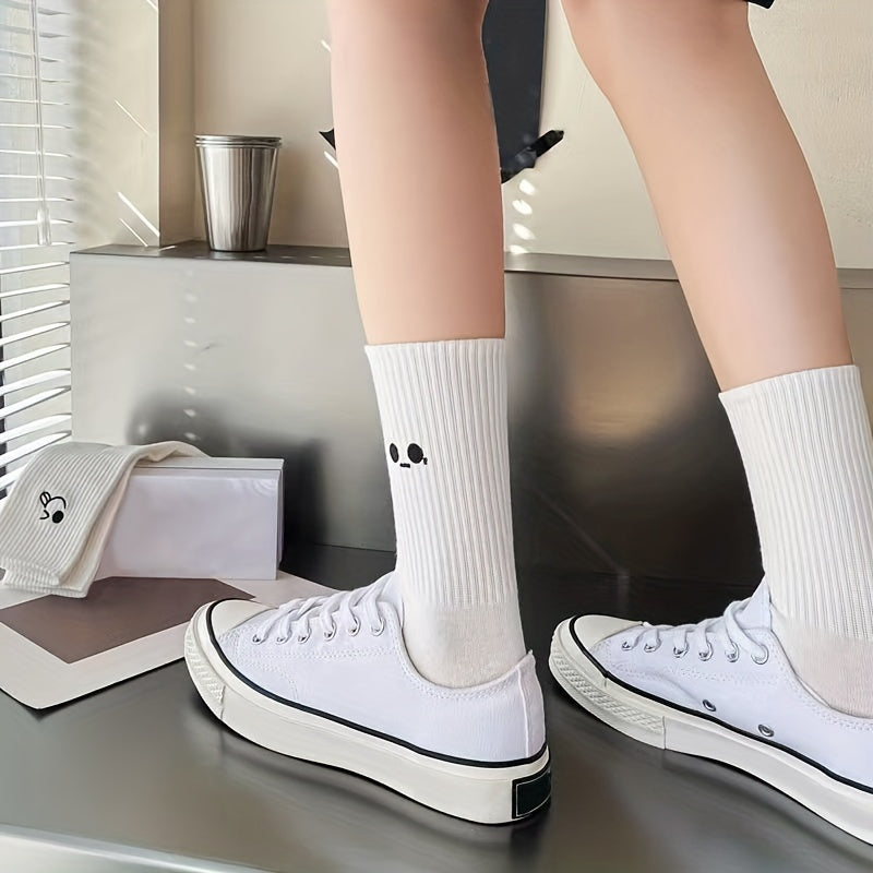 5 Pairs Women's Cartoon Print Socks