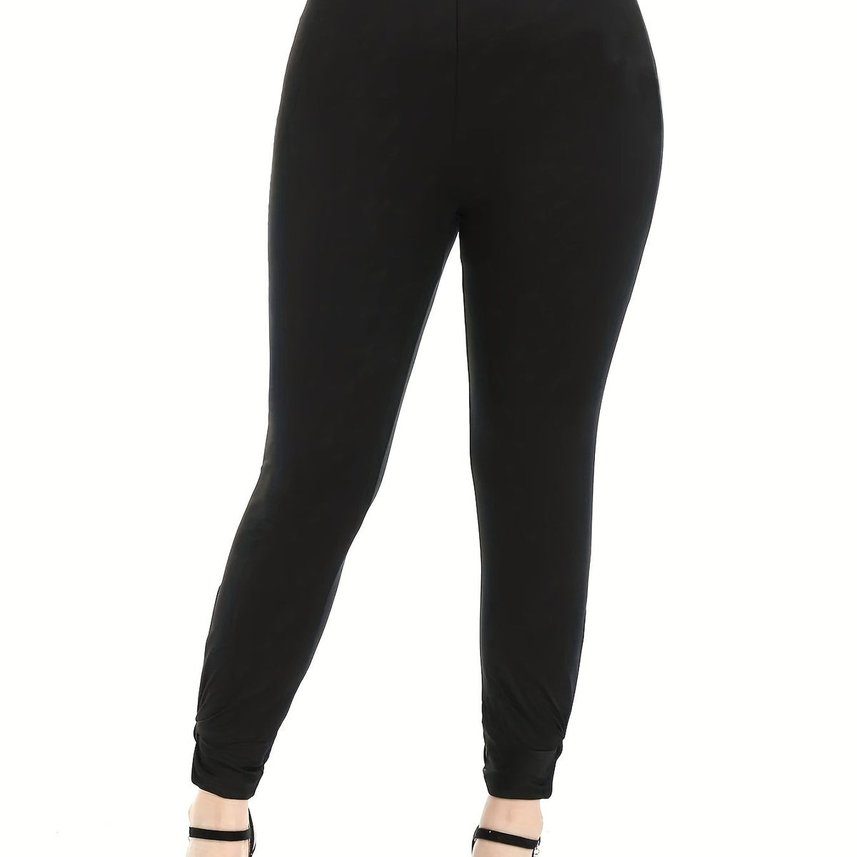  High Rise Elastic Cut Out Casual Pants