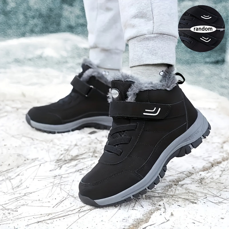 Thermal Hiking Boots Non Slip with Hook & Loop Fastener Waterproof