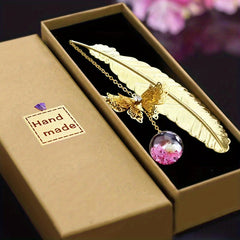 Metal Butterfly Feather Bookmark - Perfect Gift for Women & Girls