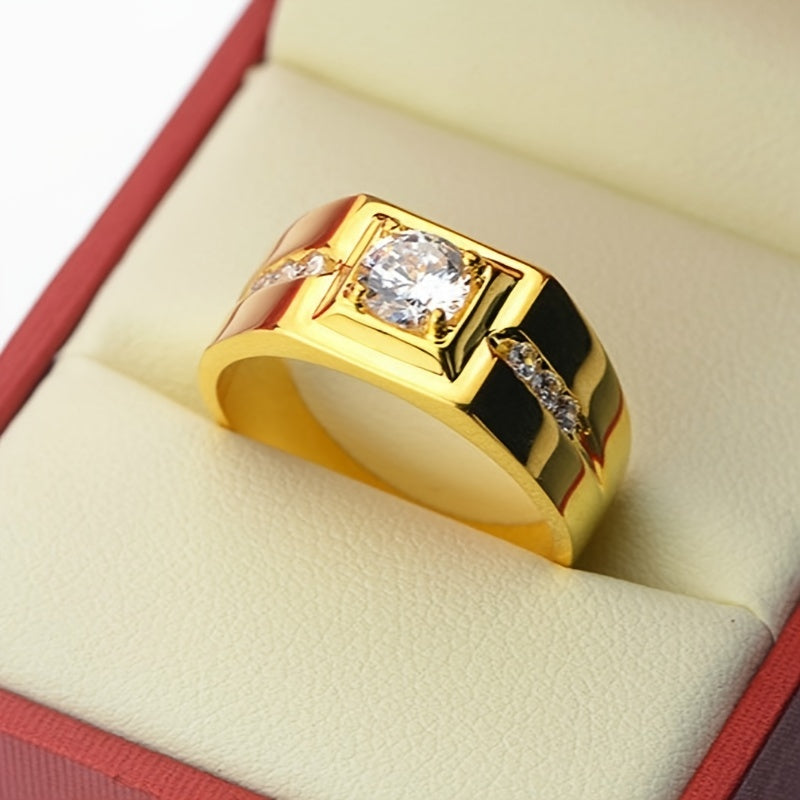 Men's Classic Ring in Silver and Black