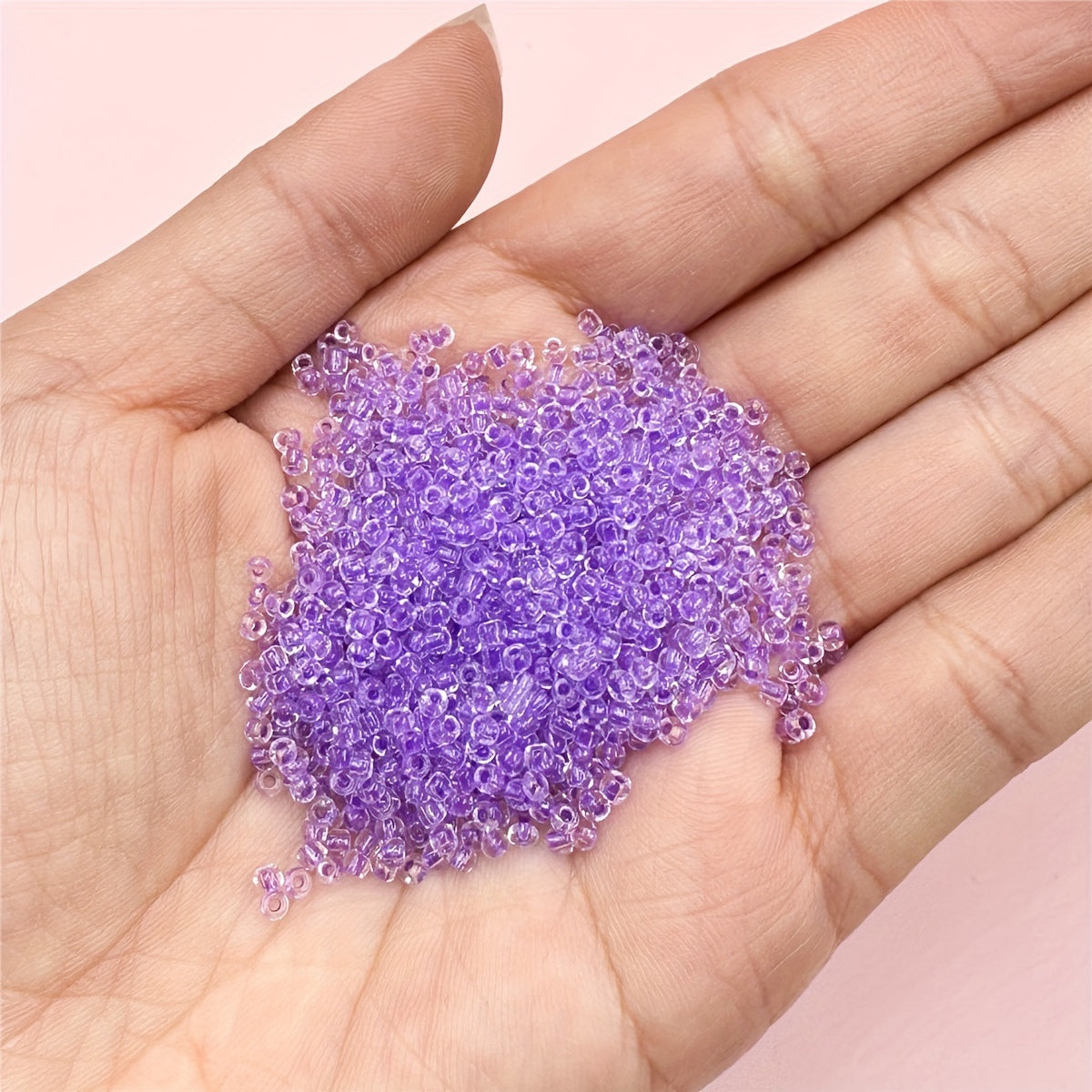 1000Pcs Colorful Glass Heart Spacer Beads for Jewelry Making