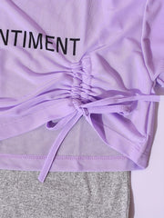 Girls Drawstring Cover Up T Shirt And Tank Dress Set