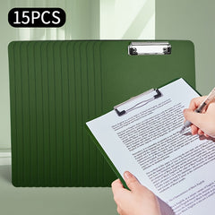 15pcs School File Folder Plastic A4 Paper Office Supplies