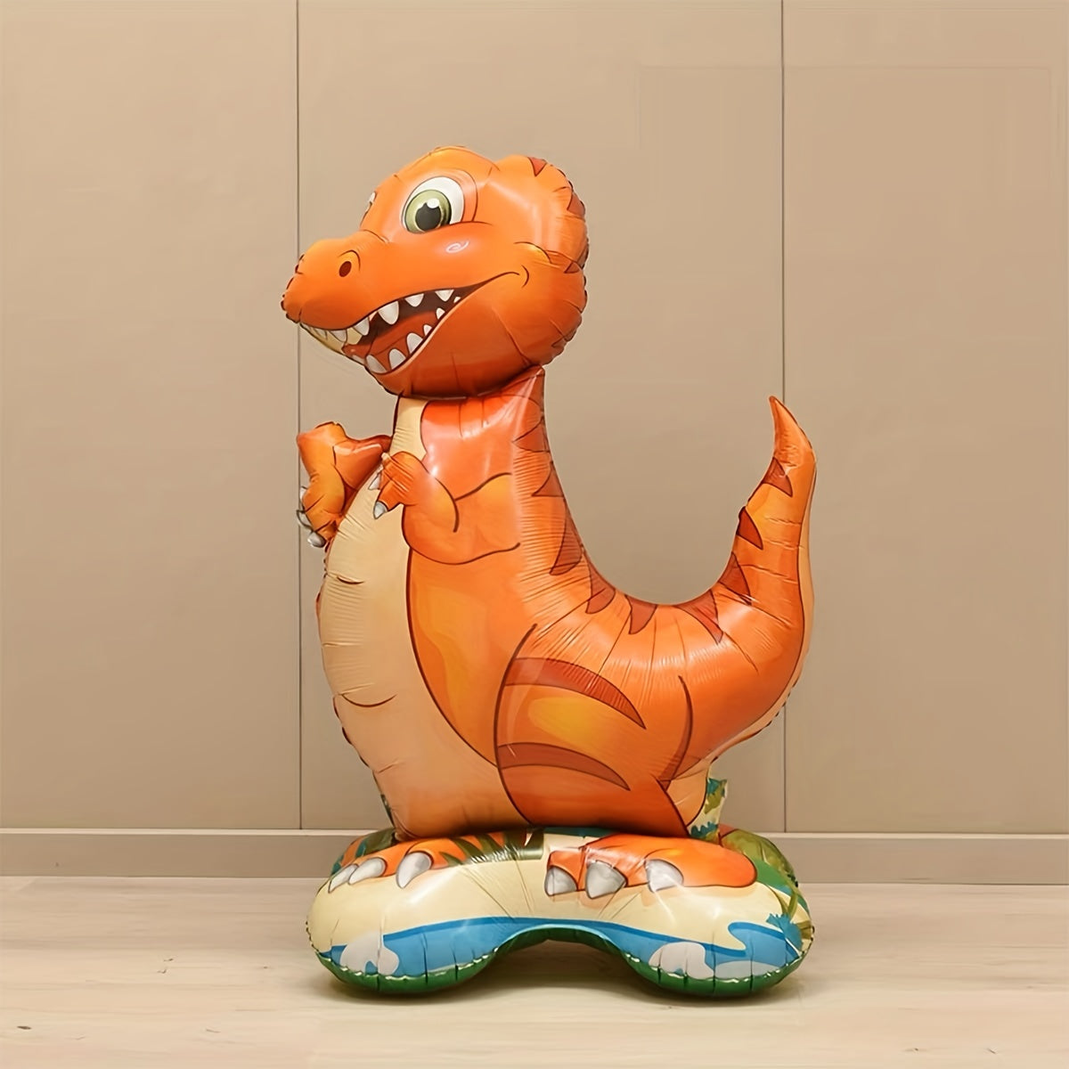 Standing Triceratops Tyrannosaurus Rex Shaped Aluminum Film Balloon