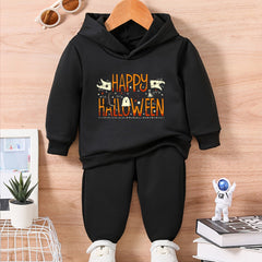 Magic Witch Hat Print Halloween Baby Outfit Set