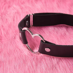 Leather Legs Band Sexy Leg Straps With Heart Shape Ring