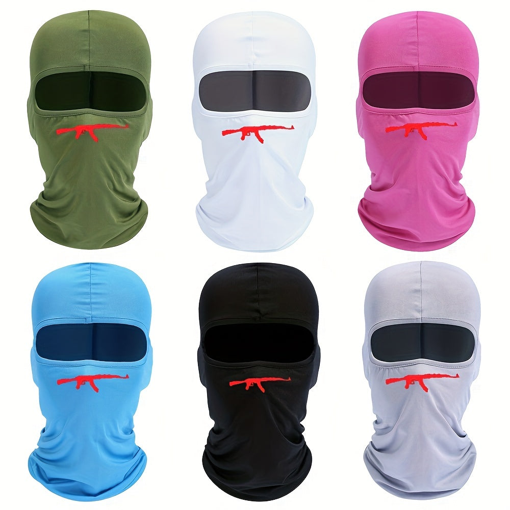AK47 Print Mask Hood for Outdoor Riding Balaclava Hat