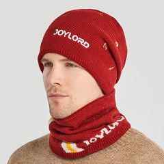 Men's Woolen Hat All Match Embroidery Warm Pullover Hat