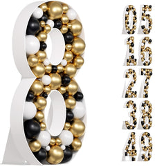 3D Number Shape Balloon Box Decoration for Birthday Party