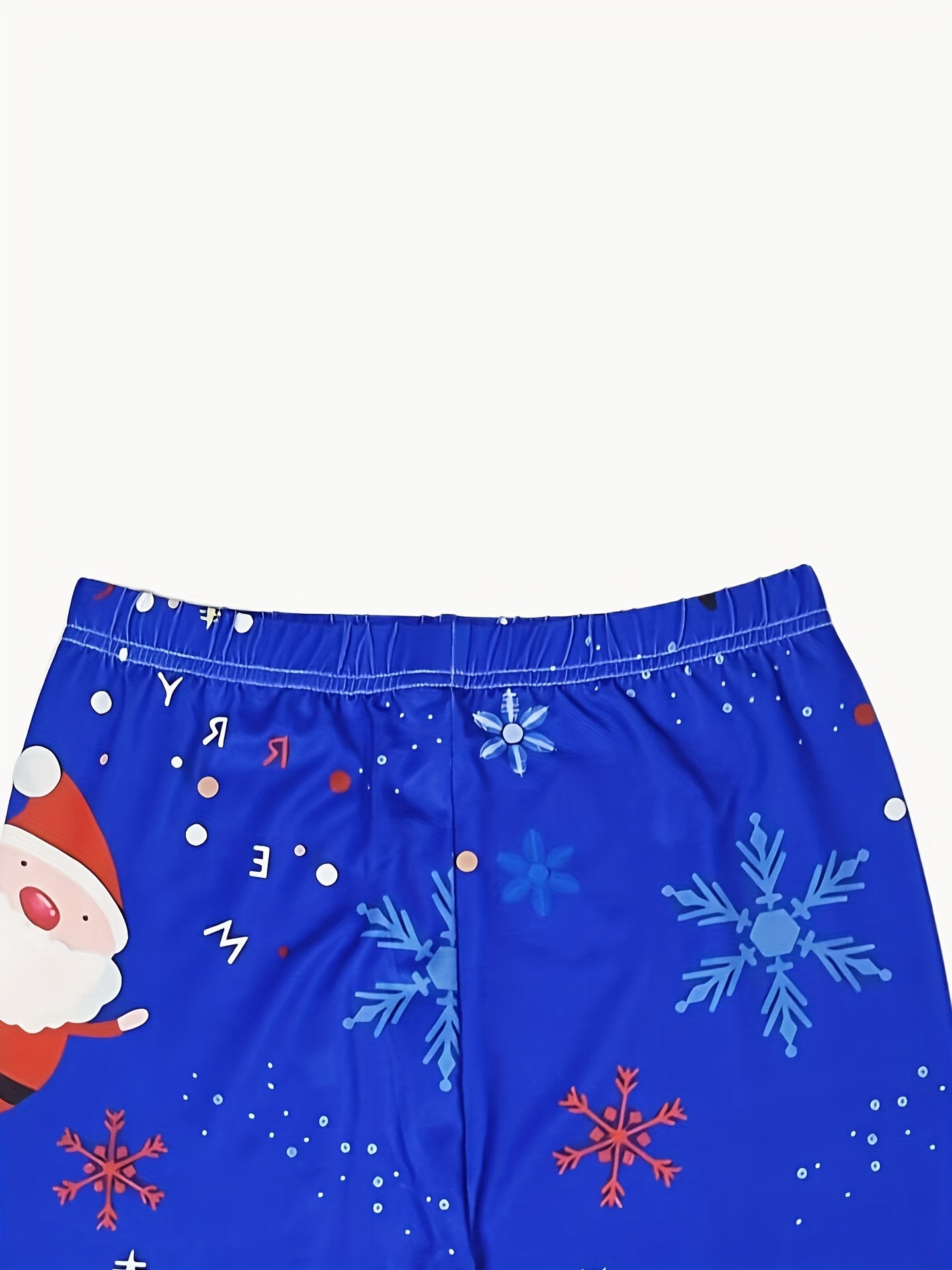 Christmas Santa Claus Print Leggings Elastic Waist Skinny Leggings