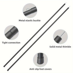 Adjustable Tent Poles Outdoor Canopy Support Rods