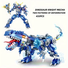 433pcs Mechanical Dinosaur Knight Building Blocks Set