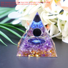 Orgone Pyramid with Amethyst Crystal Ball