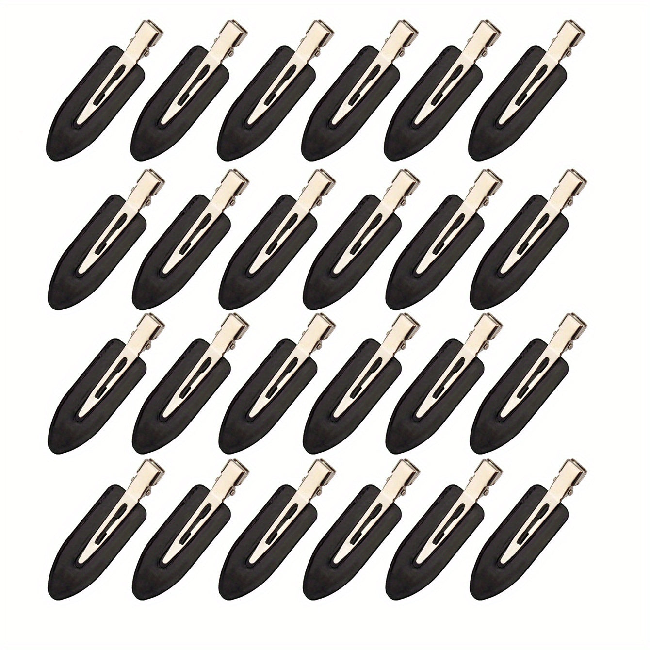 24pcs Duckbill Hair Clips Salon Non Crease Hair Slides Clip