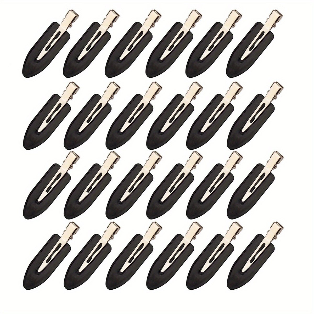 24pcs Duckbill Hair Clips Salon Non Crease Hair Slides Clip
