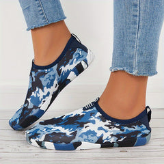 Women's Camo Print Water Socks for Swimming Surfing Diving