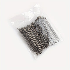 50pcs Silvery Long Bobby Pins for Thick Hair