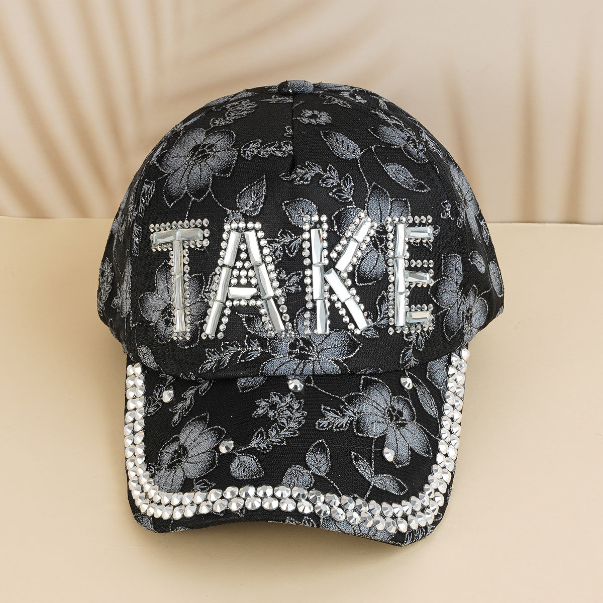 Rhinestone Letter Baseball Cap for Women Girls