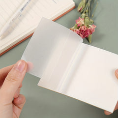 50 Sheets Waterproof Transparent Sticky Notes Self Adhesive for School & Office