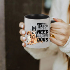 11oz Creative Dog Pattern Ceramic Mug Portable Coffee Cup