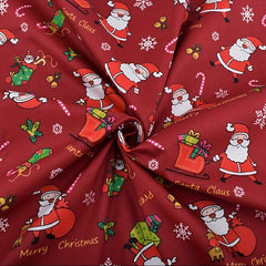 8pcs Christmas Patchwork Fabric 100% Cotton Good Printed DIY Fabric 19 7in