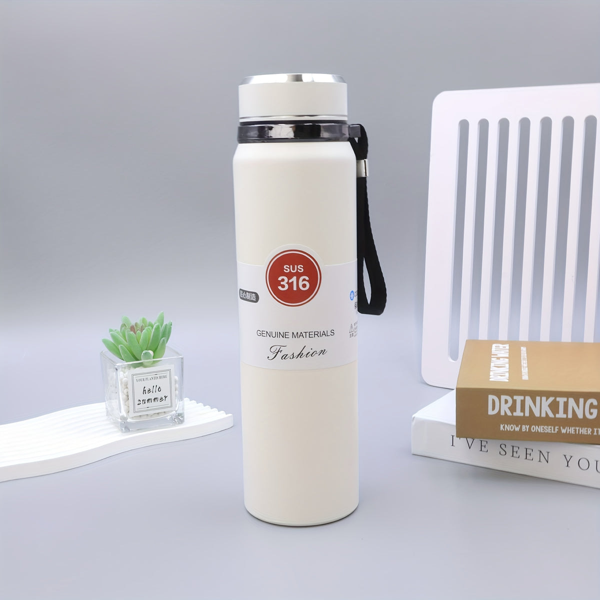 800ml Stainless Steel Insulation Water Cup With Filter