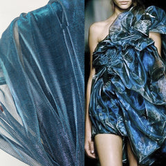 Dreamy Laser Gradient Mesh Fabric Dress for Stage