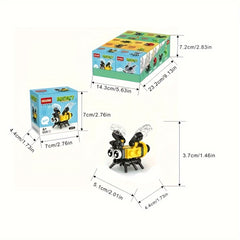 20pcs Insects & Animal Building Blocks: Spiders, Scorpions, Ants, Sheep, Cows