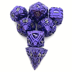 7pcs Solid Metal Dice Maze Sided Desktop Game Drinking Fun Dice