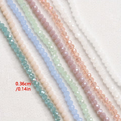 120pcs Crystal Glass Beads Round Spacer for Jewelry Making DIY