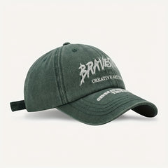 Outdoor Curved Brim Letter Embroidery Men's Peaked Cap Baseball Cap
