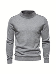 Men's Casual Warm Stand Collar Pullover Sweater