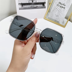 Classic Square Sunglasses Transparent Shades Unisex
