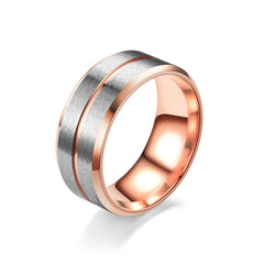 Men's Stainless Steel Ring for Casual Wear