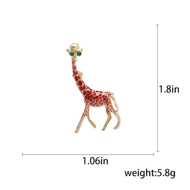 Giraffe Suit Jacket Coat Brooch