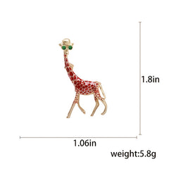 Giraffe Suit Jacket Coat Brooch